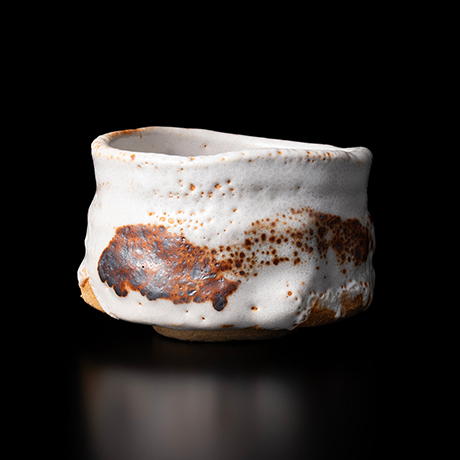 加藤唐九郎 志野茶盌 銘「雪の朝」 | しぶや黒田陶苑