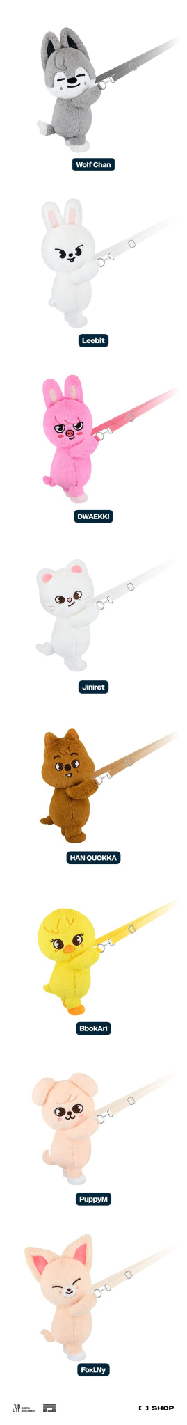 STRAY KIDS dominATE / celebrate SKZOO Plush Bag (Official