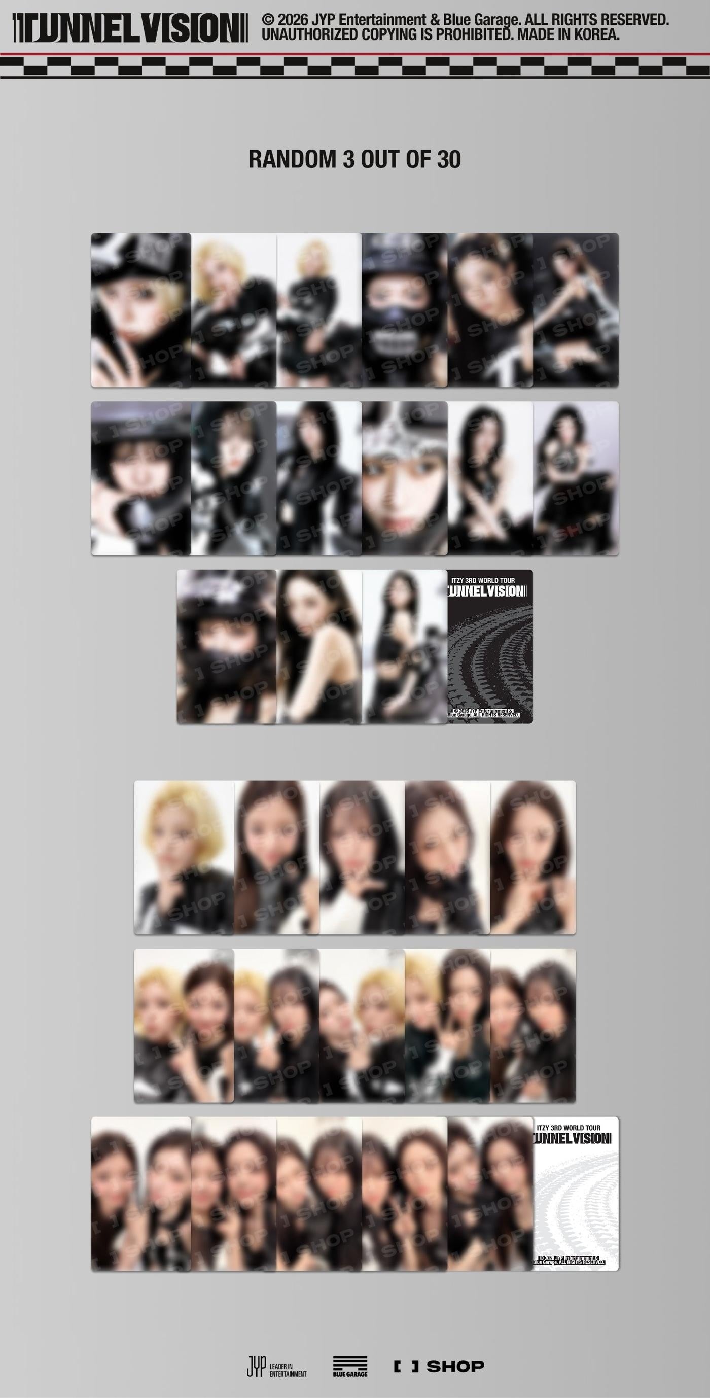 ITZY - [TUNNEL VISION] (3RD WORLD TOUR OFFICIAL MD TRADING CARD