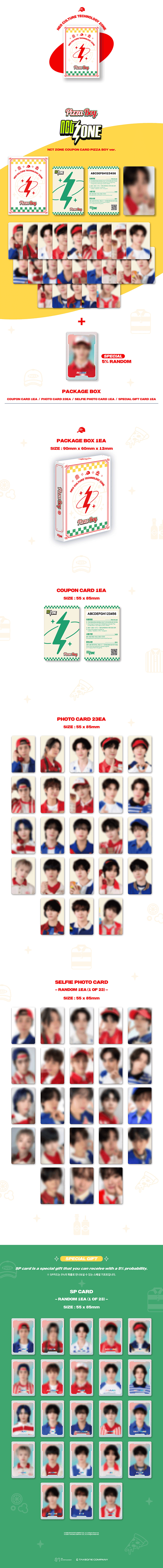 NCT ZONE COUPON CARD (PIZZA BOY VER.) - Kpop USA