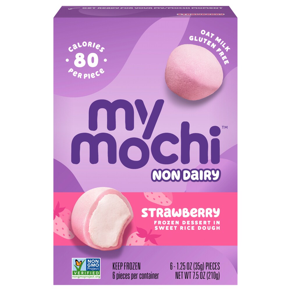 My Mochi™ Vegan Strawberry Mochi Oat Milk Frozen Dessert, 6 ct