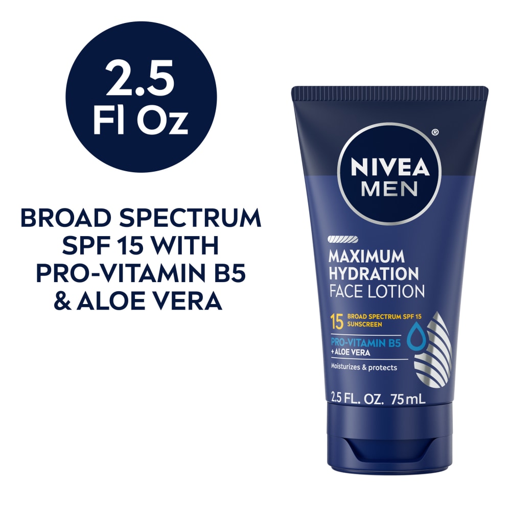 NIVEA MEN Maximum Hydration Face Lotion Broad Spectrum SPF 15