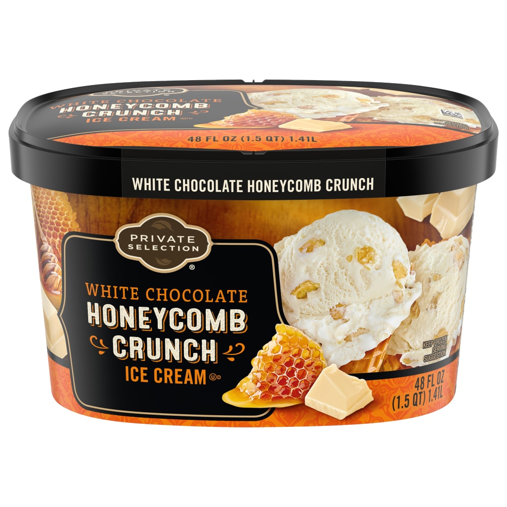 Private Selection® White Chocolate Honeycomb Crunch Ice Cream Tub