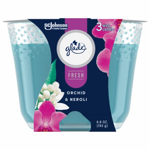 Glade® Fresh Orchid & Neroli 3 Wick Candle, 6.8 oz - Kroger