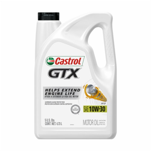 Castrol GTX 10W-30 SAE Motor Oil, 5 qt - Kroger