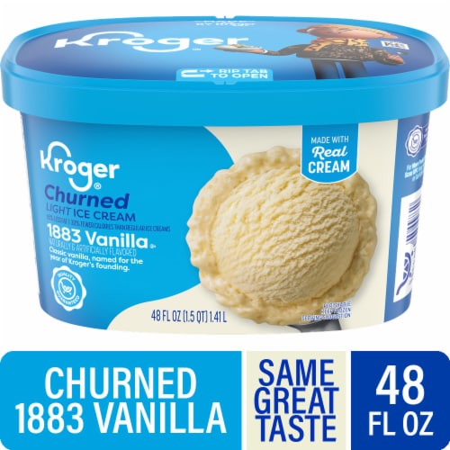 Kroger® 1883 Vanilla Churned Light Ice Cream Tub, 48 oz - City Market