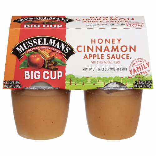 Musselman's® Honey Cinnamon Apple Sauce Naturally Fat Free Big Cup