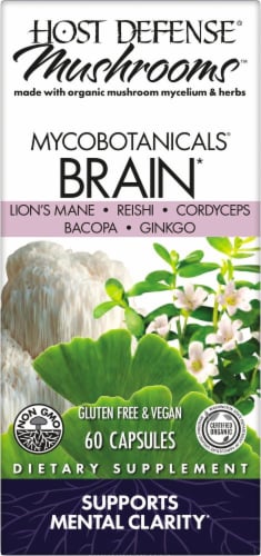 Host Defense® Mushrooms™ Mycobotanicals® Brain Capsules, 60 ct