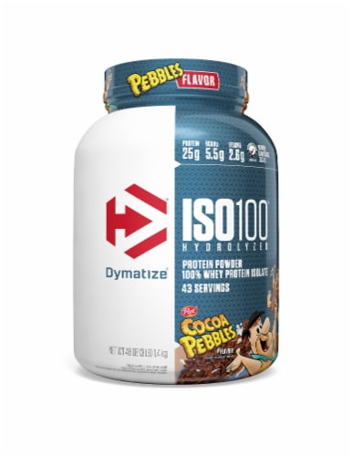 Dymatize Cocoa Pebbles ISO 100 Cocoa Pebbles, 3 lb - Baker's