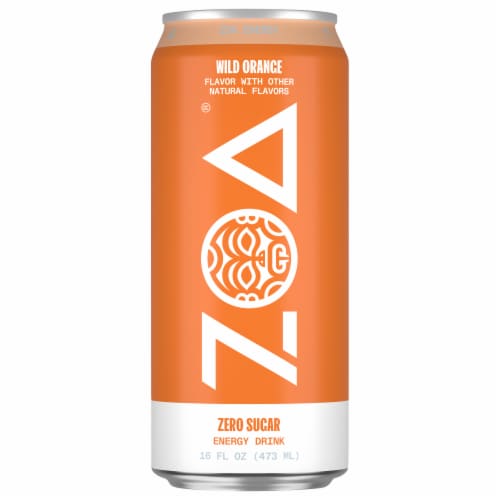 ZOA® Zero Sugar Wild Orange Energy Drink Can, 16 fl oz - City Market