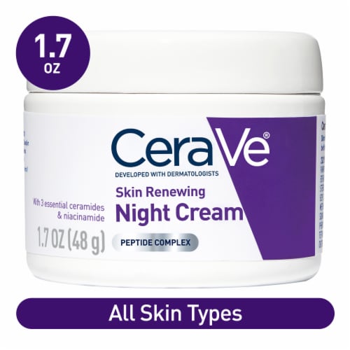 CeraVe Skin Renewing Night Cream Face Moisturizer, 1.7 fl oz - QFC