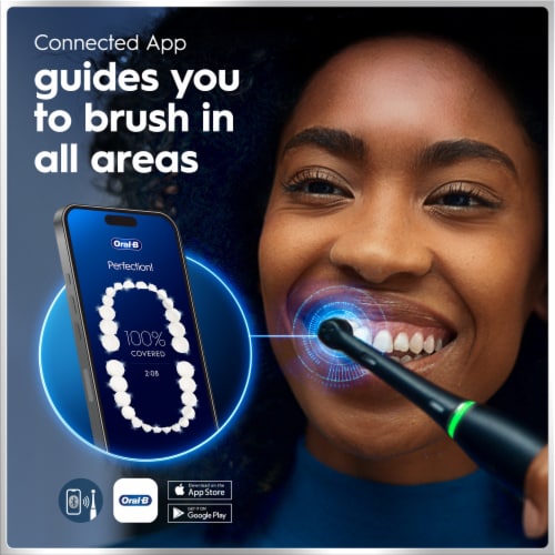 Oral-B iO Series 7 Electric Toothbrush with 2 Brush Heads, Black