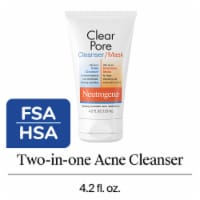 Neutrogena Clear Pore 2 in 1 Facial Cleanser and Mask with 3.5
