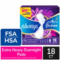 Always InFinity FlexFoam Pads with Wings Extra Heavy Overnight