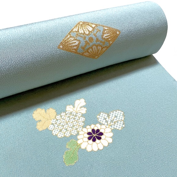 京呉服 塚本 / 鬼しぼちりめん菊菱 小紋着尺