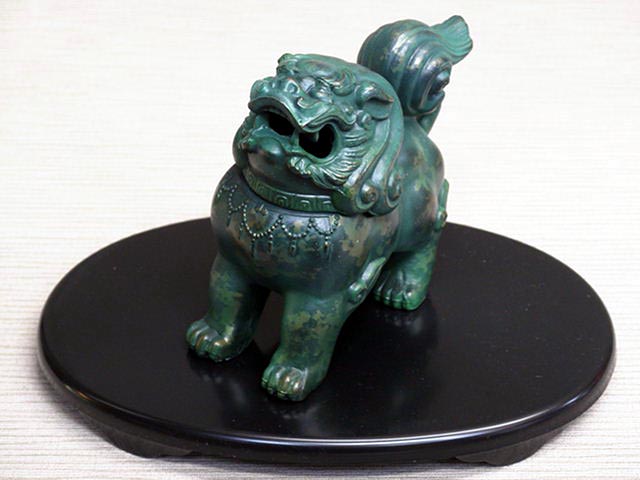 鋳物 香炉 狛犬 90－06