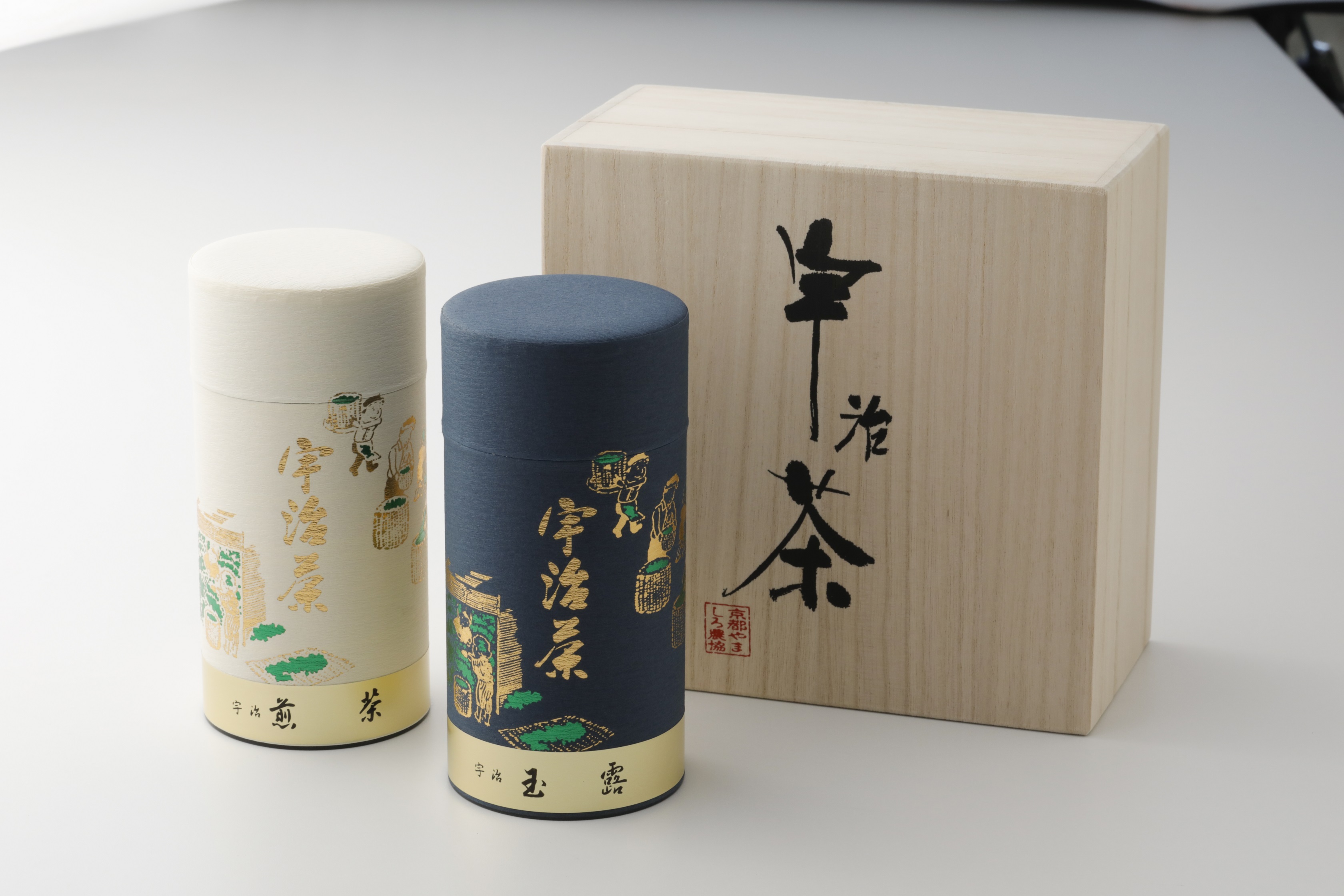 玉露・煎茶】山城の露／優等煎茶セット 桐箱入 / ことよりモール