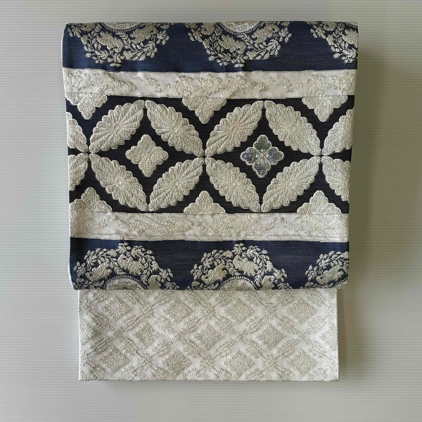 帯】 西陣織 引箔螺鈿菊七宝華段紋 （お仕立て込み） / ことよりモール