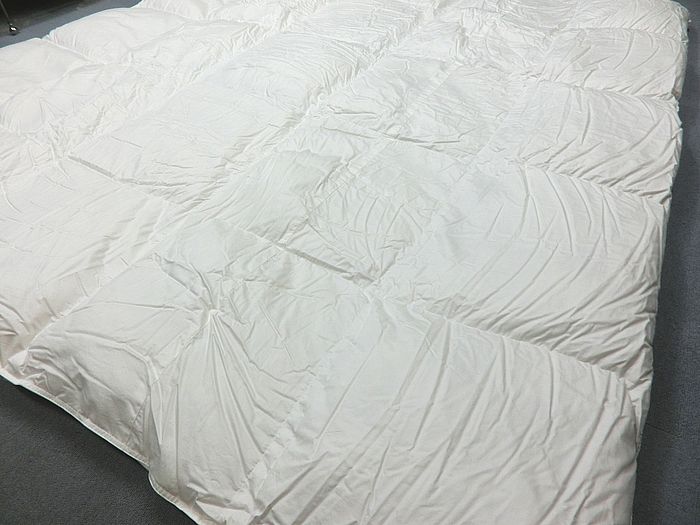 京都西川 羽毛布団 クイーン 日本製 210x210cm ハンガリーダウン90% 綿