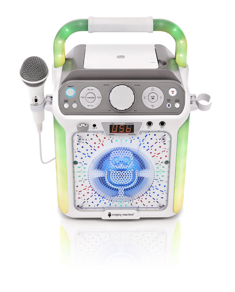 The Singing Machine - Groove Cube Karaoke System - White | Toys R