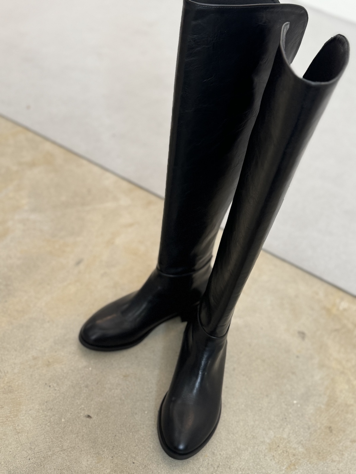 Round-top Knee-High Boots - HIAND