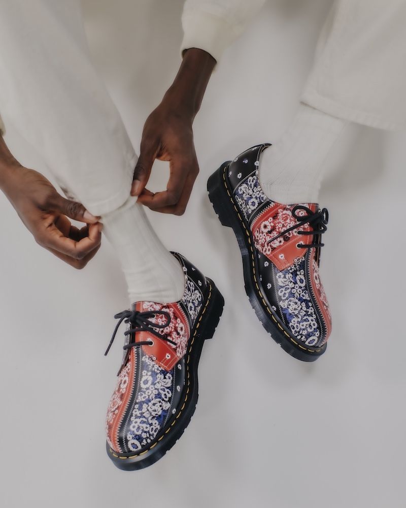 こんなドクターマーチン、初めて。ノーマリズム テキスタイルのあの花