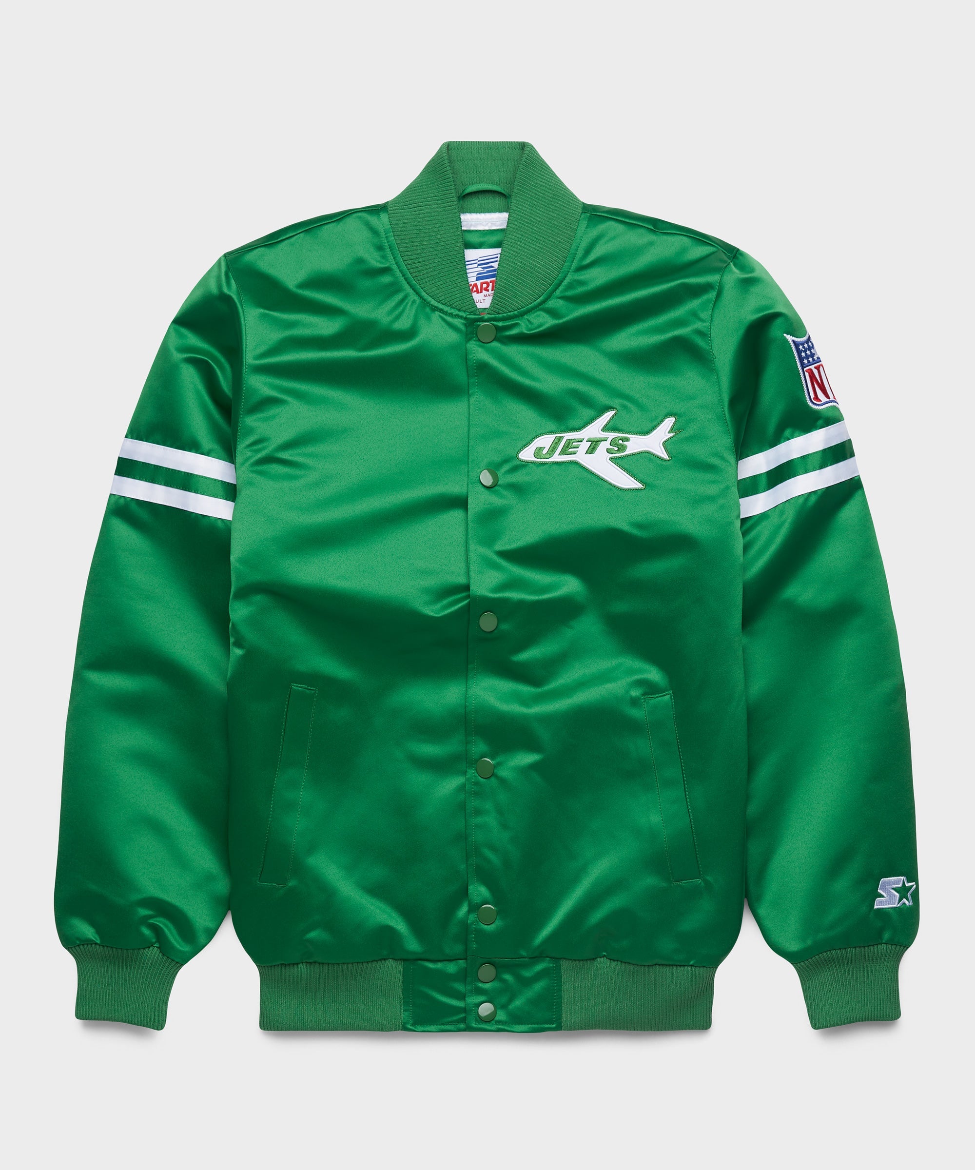 HOMAGE X Starter Jets Heavyweight Satin Jacket | Retro NFL Jacket