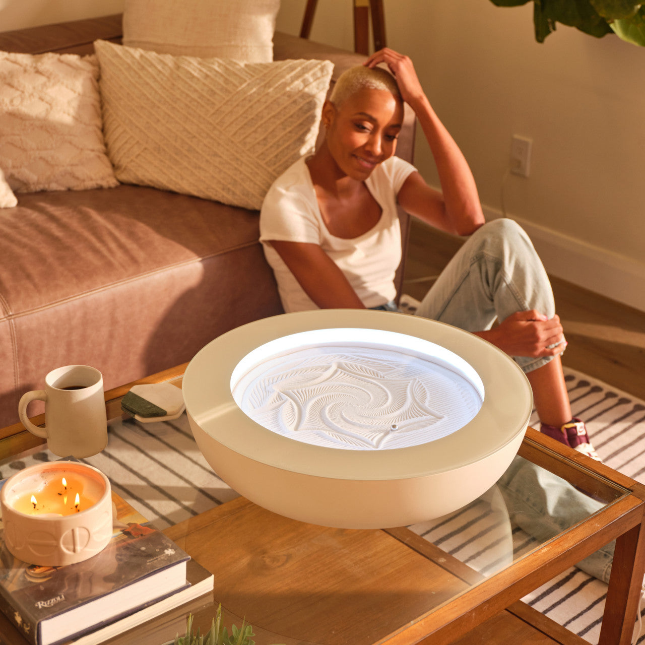 Drift 21 Inch Sandscape: Kinetic Sand Table | Homedics