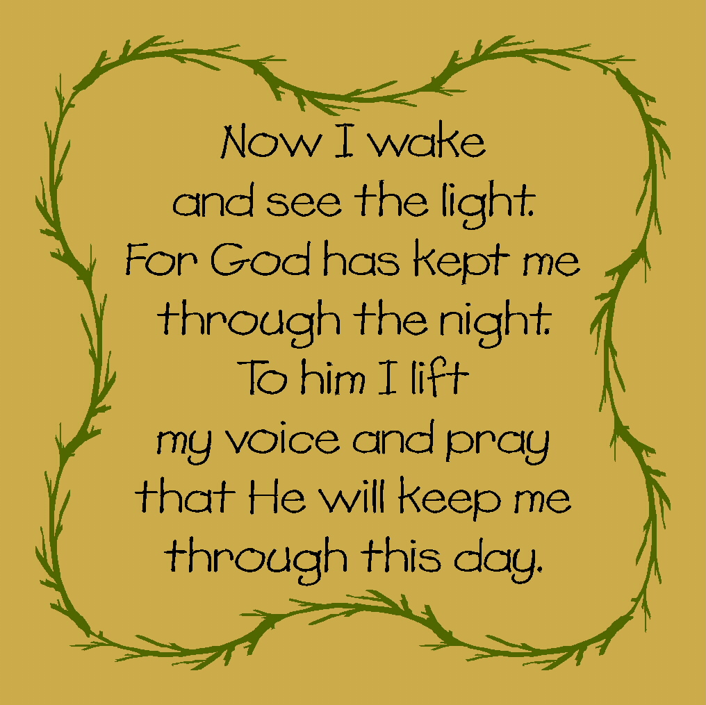 Now I wake and see the light - Reusable Mylar Stencil, Pet Sign