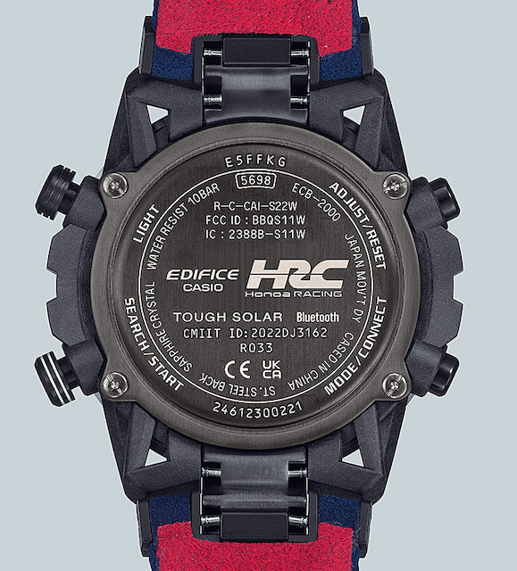 EDIFICE】ホンダレーシング（HRC）の象徴であるトリコロールカラーを