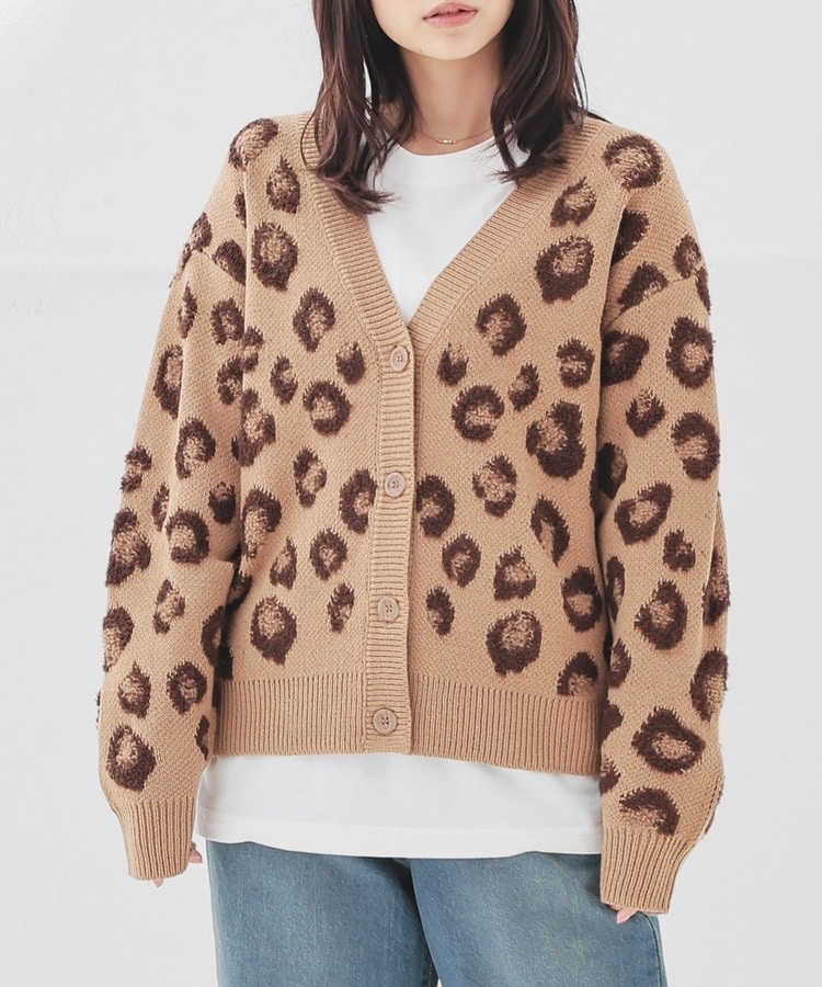 総柄Vネックカーディガン: トップス｜ハニーズ公式通販