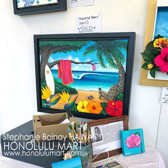 トロピカルフラワーの絵 | ハワイアン雑貨通販ホノルルマート