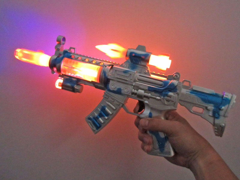 光るおもちゃ フラッシュサウンドマシンガン|【堀商店】景品・販促品