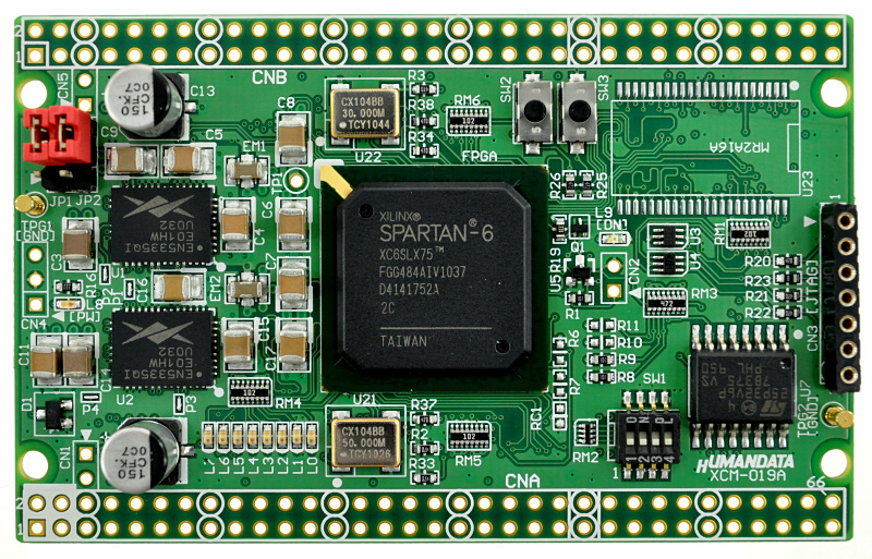 XCM-019] Spartan-6 FGG484 FPGAボード（5V入出力）