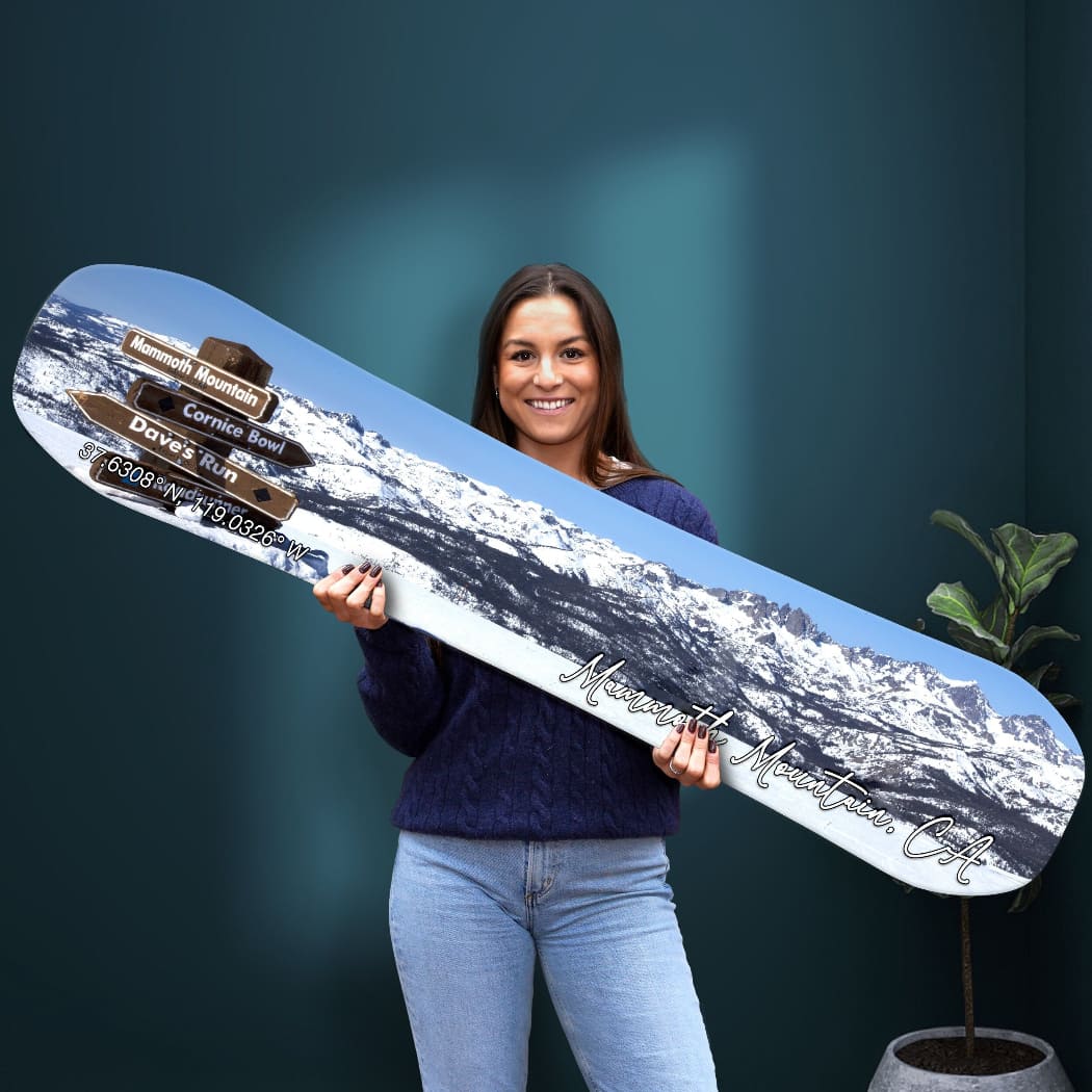 Mammoth Mountain Snowboard Print | Ski Condo Décor – Headwaters Studio
