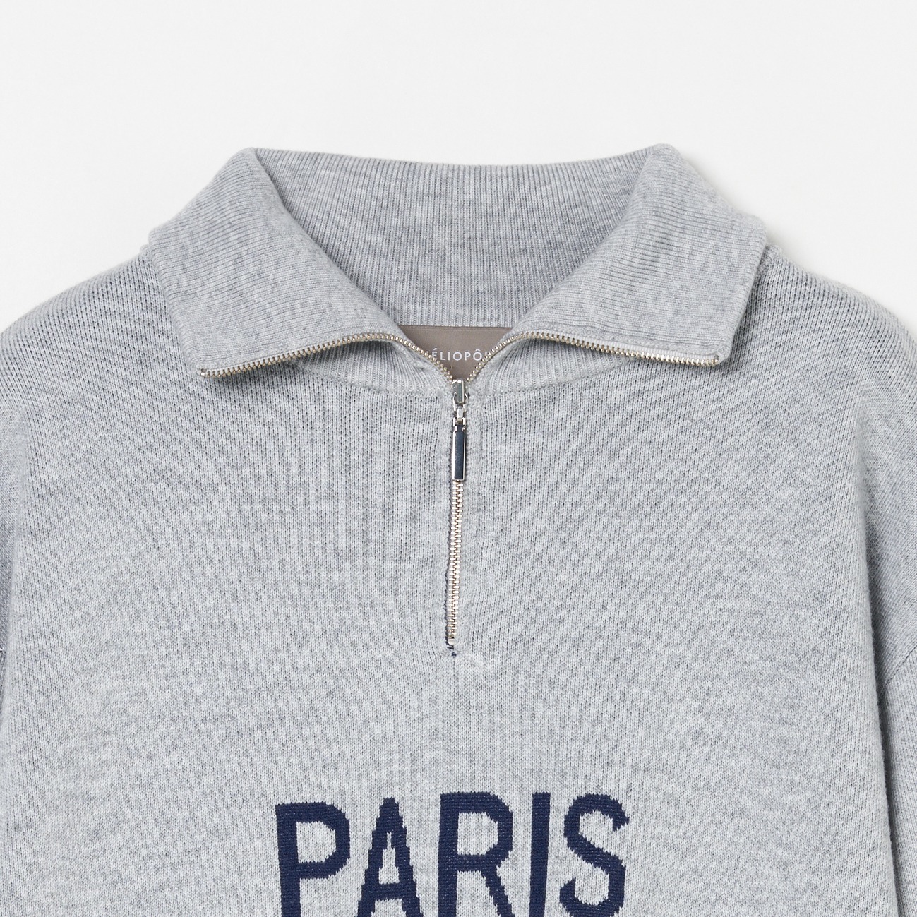 STAND COLLAR LOGO KNIT｜HELIOPOLE｜HÉLIOPÔLE（エリオポール）公式
