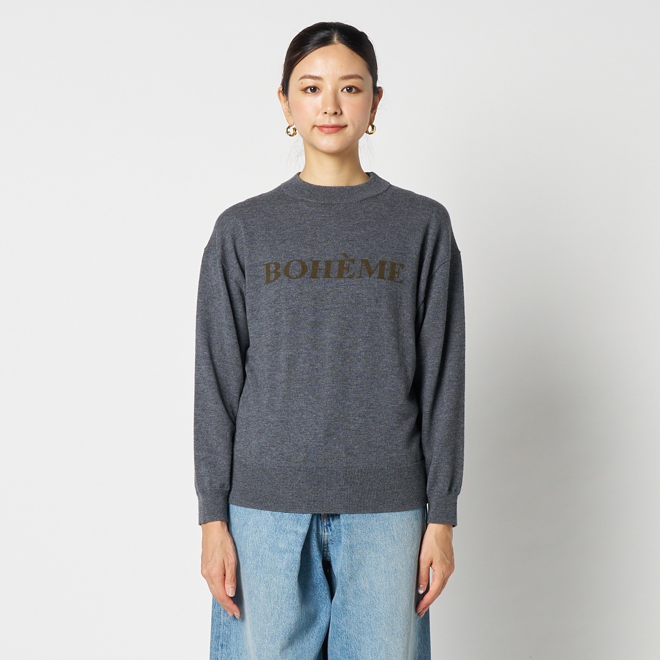 INTARSIA LOGO KNIT｜HELIOPOLE｜HÉLIOPÔLE（エリオポール）公式