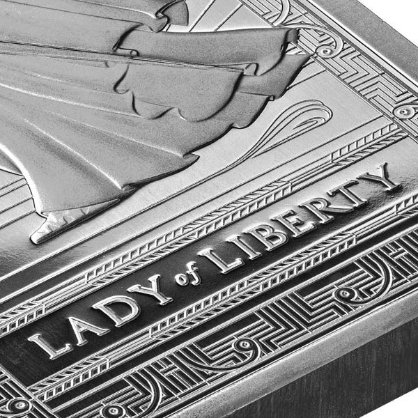 PAMP Suisse Lady of Liberty 10 oz Silver Bar (New) - Hero Bullion