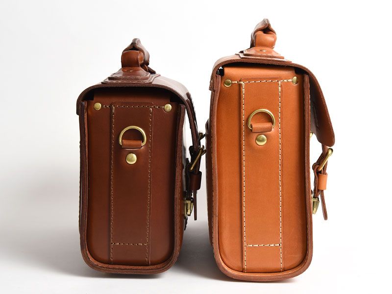 ハードユースに耐える樽型の本革2wayショルダーバッグ / 革鞄のHERZ