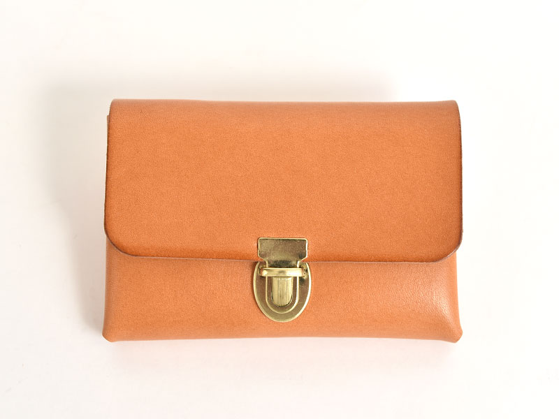 差込錠で使いやすい二部屋収納の本革名刺入れ / 革鞄のHERZ(ヘルツ