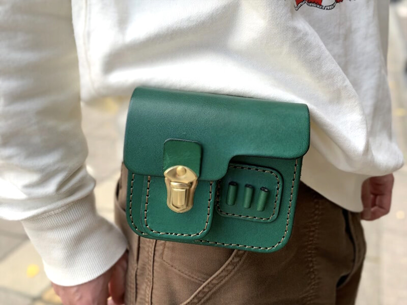 ボトルグリーン追加商品とインスタライブのお知らせ｜革鞄・革小物の