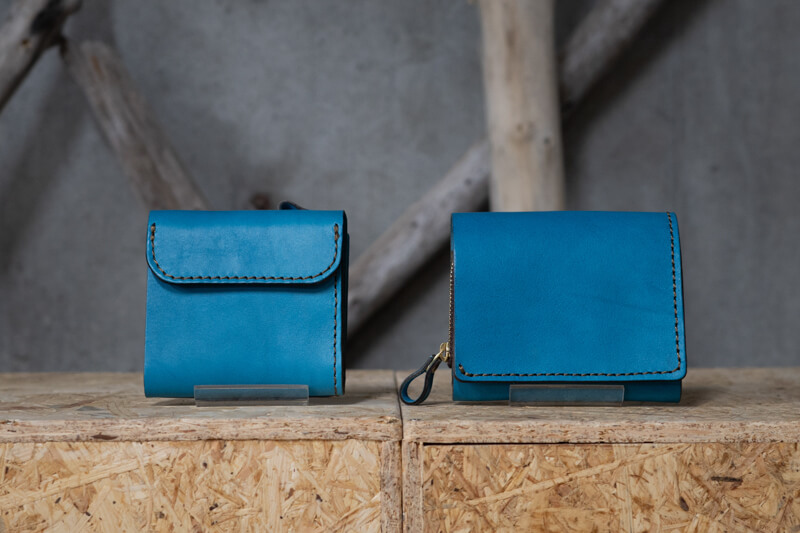 夏の限定革「セルリアンブルー」札幌店ラインナップ｜革鞄・革小物の