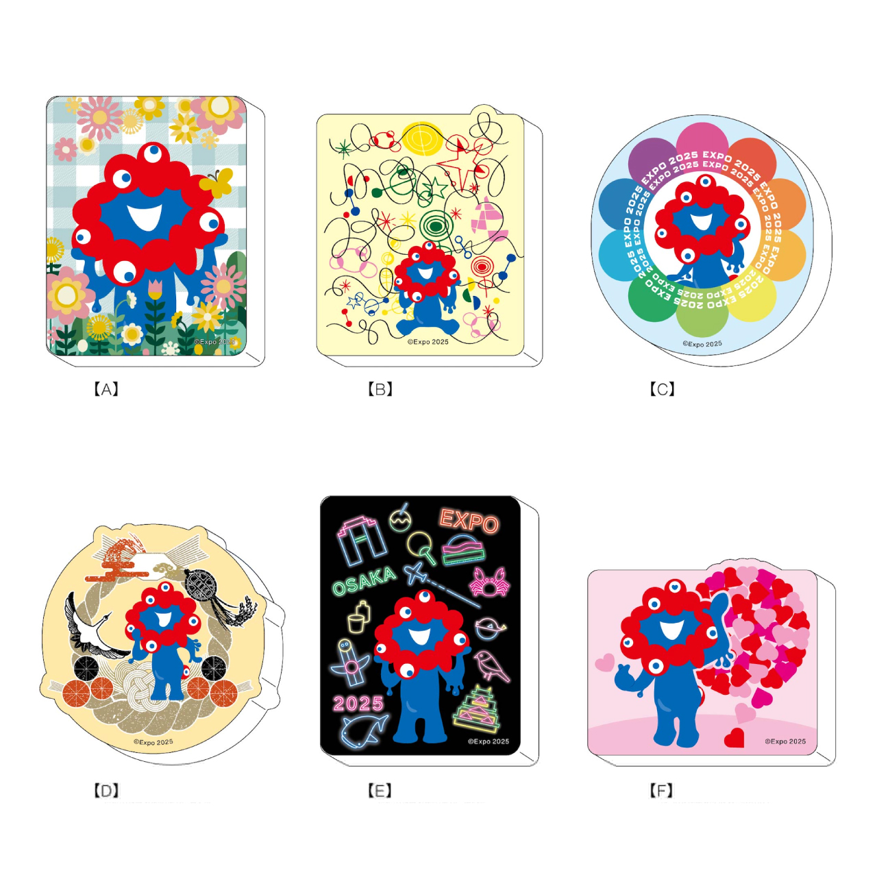 2025大阪・関西万博公式ライセンス商品「ポリレジンマグネット（6種