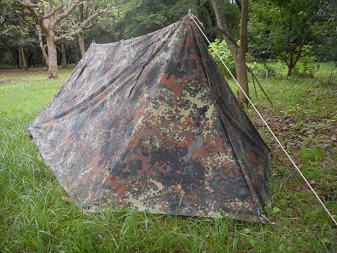 ドイツ軍 フレクターン迷彩 パップテント フルセット 【COTTON素材