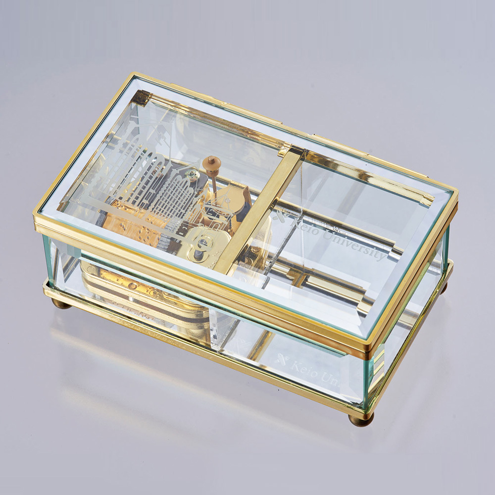 慶應義塾公式グッズ:慶應義塾『丘の上』オルゴール | 箱根ガラスの森