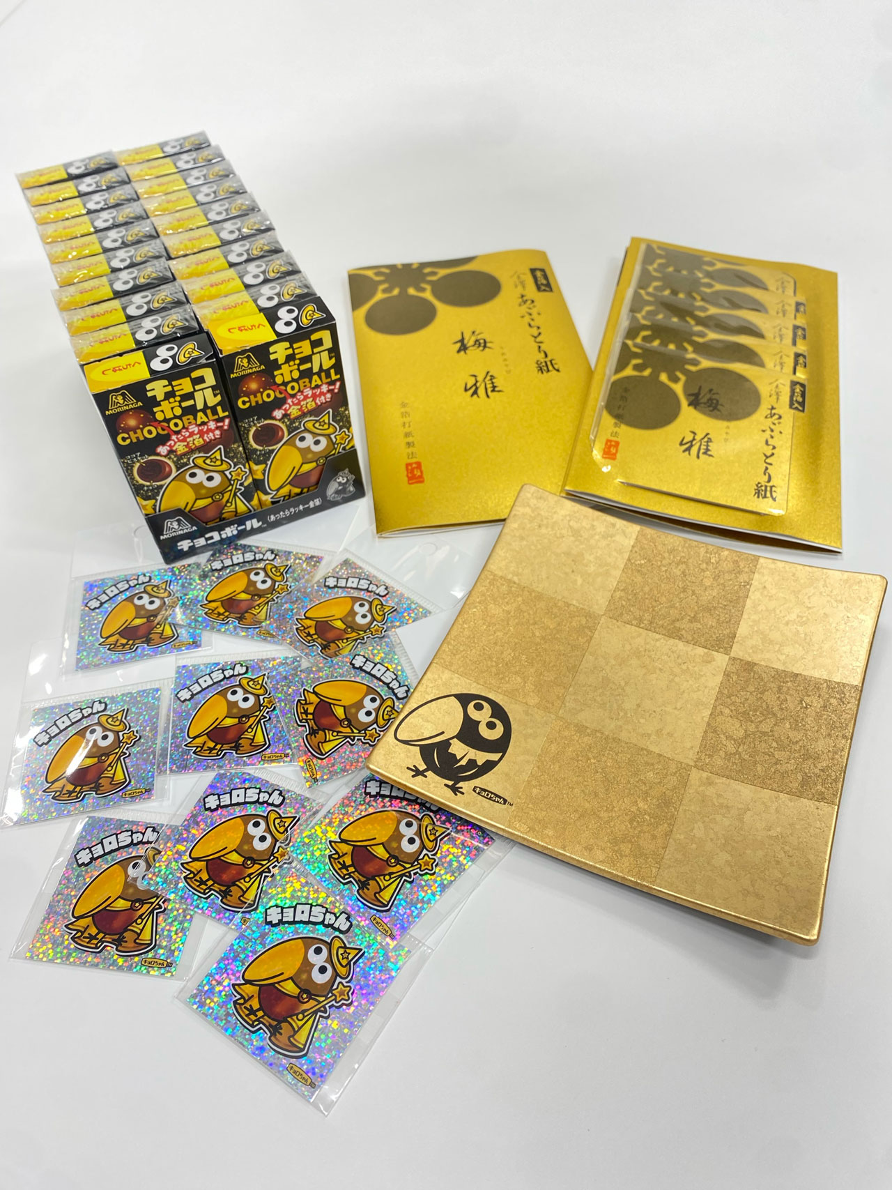 森永製菓「チョコボール」に、箔一の食用金箔が採用。コラボ記念として