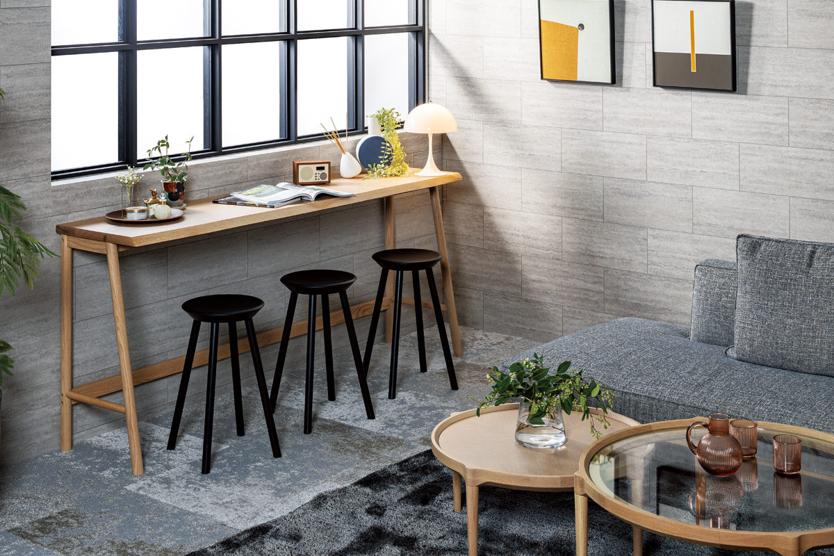 フランス産オークを使用したカウンターテーブル｜No.4900カウンター