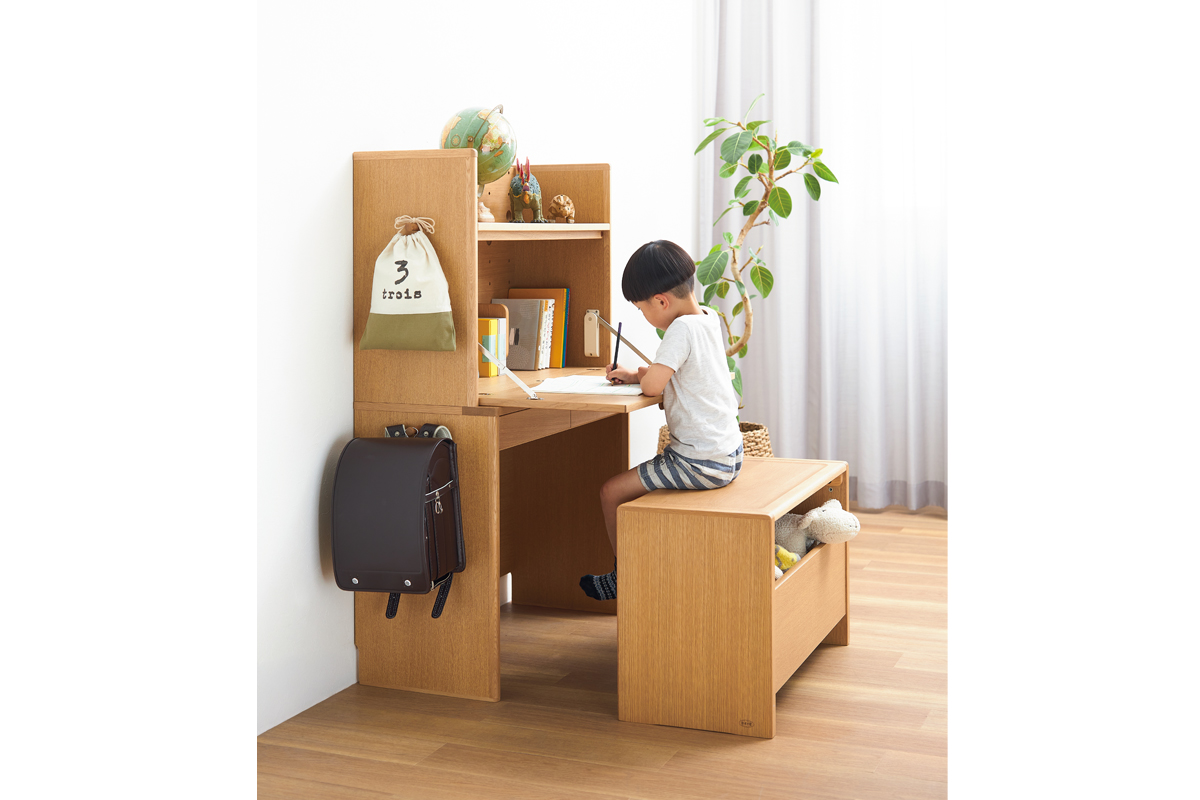 リビング学習の最適解『大容量ライティングデスク』｜No.90デスク