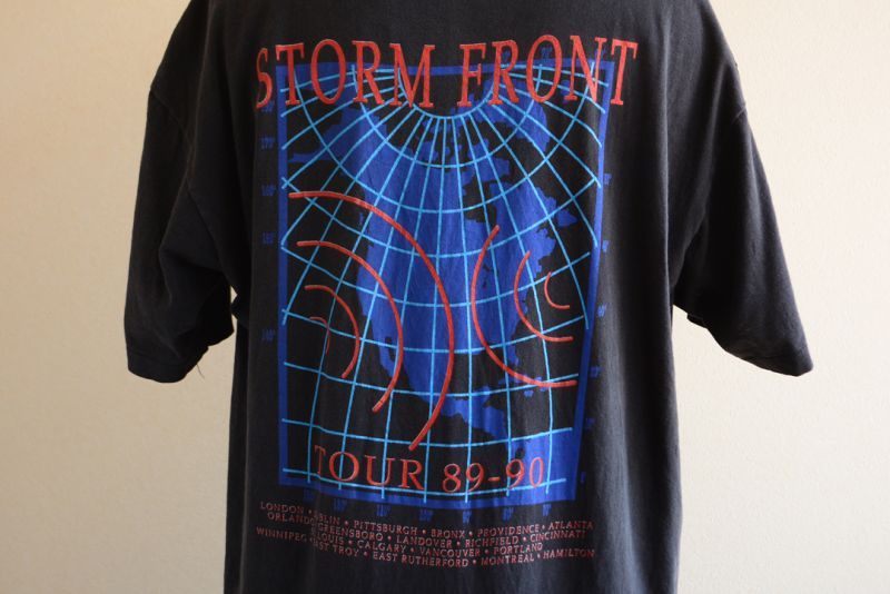 1980s BILLY JOEL STORM FRONT 89-90 Tour Tシャツ 表記XL - 古着屋