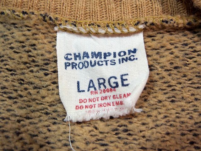 1960s【Champion】PRODUCTSタグ半袖スウェット - 古着屋HamburgCafe